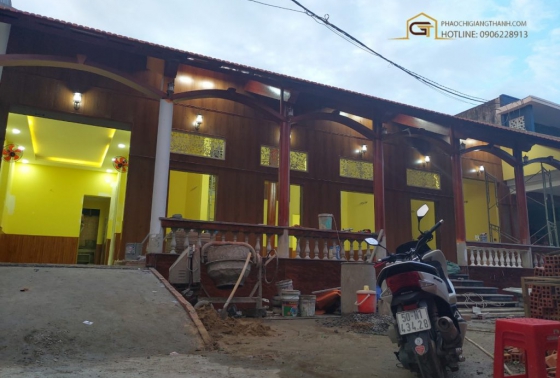 Công trình thực tế nhà thầy kha tấm ốp giả gỗ pvc – Khu Sinco